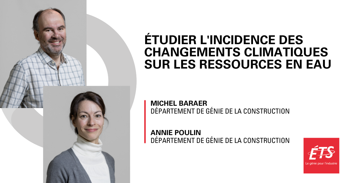 Impact climatique sur l'eau étudié par des experts en génie.