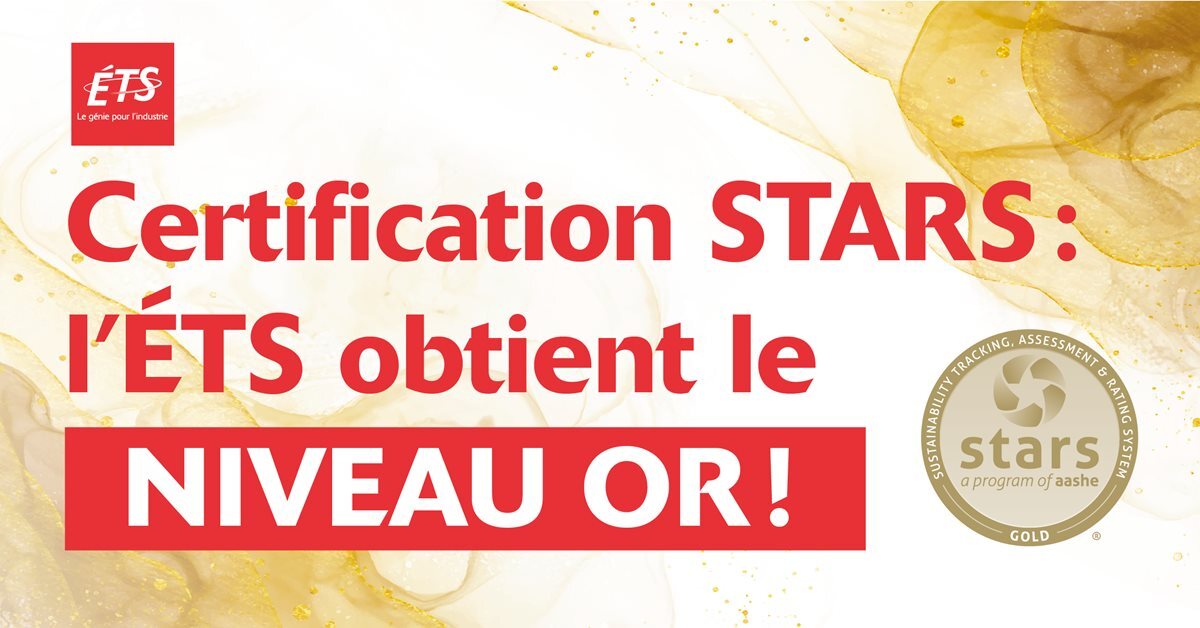 L'ÉTS célèbre l'obtention du niveau or de la certification STARS.
