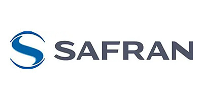 Logo de Safran, leader mondial dans les domaines de l'aéronautique et de la défense, symbolisant innovation et technologie de pointe.