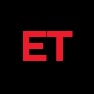 Logo rouge et noir avec les lettres "E" et "T" stylisées pour une institution de technologie.