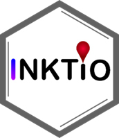 "INKTIO logo with a stylized red pin above the 'I', representing innovation and connection in technology education."