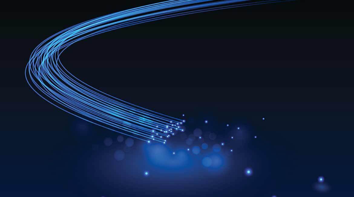 Fibres optiques illustrant la connectivité et l'innovation technologique.