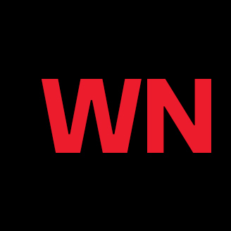 Logo universitaire aux lettres "W" et "N" en rouge sur fond noir, design épuré et moderne.