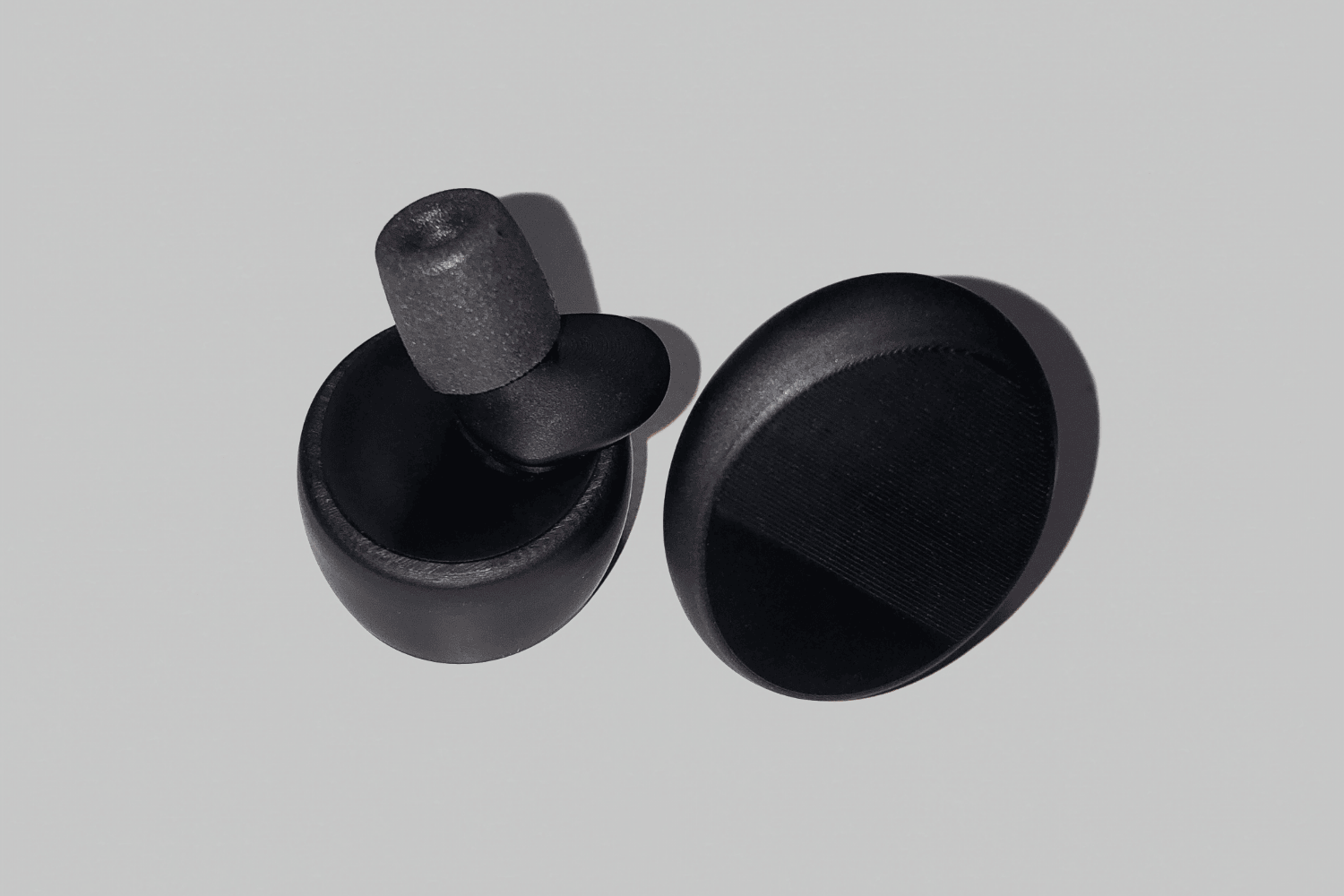 Dual-toned design elements featuring a sleek, modern aesthetic, suitable for innovative technology applications.