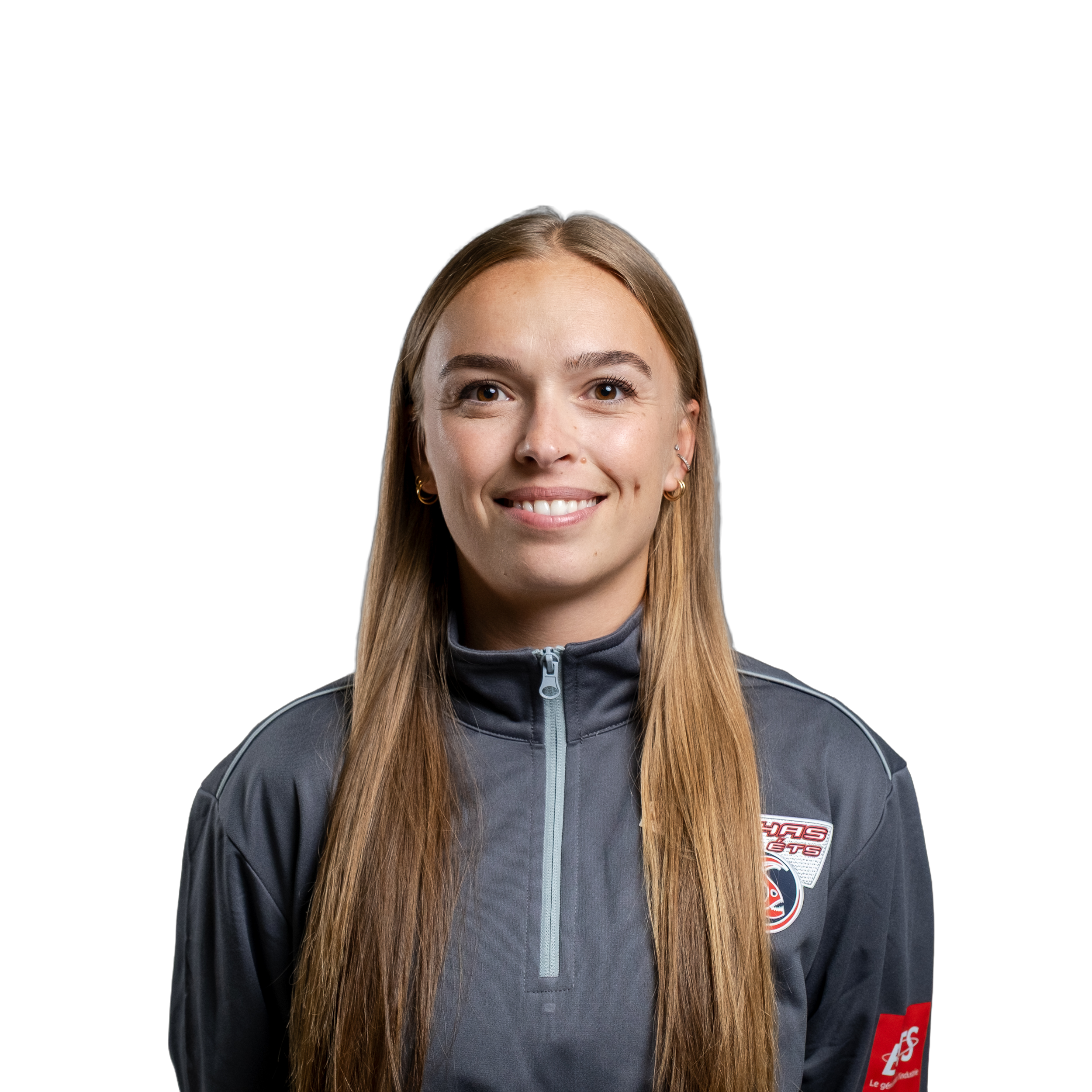 Étudiante souriante en tenue sportive, elle incarne l'esprit dynamique de l'Université en technologie supérieure. Ambition et détermination en vue.