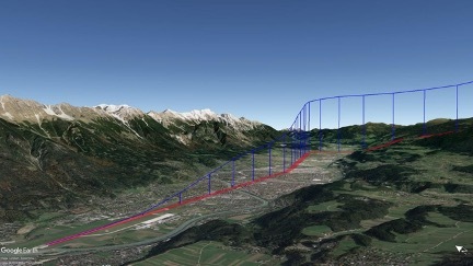 Aircraft trajectory at takeoff in 3D