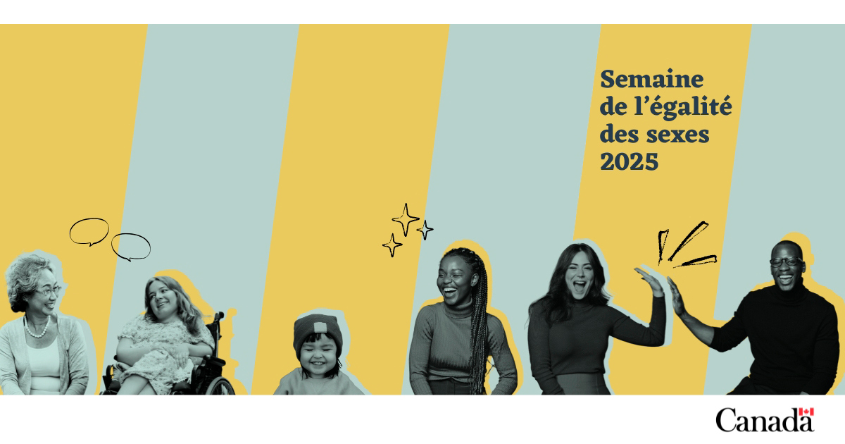 Célébrons ensemble la diversité et l'égalité des sexes lors de la Semaine de l'égalité des sexes 2025 au Canada.