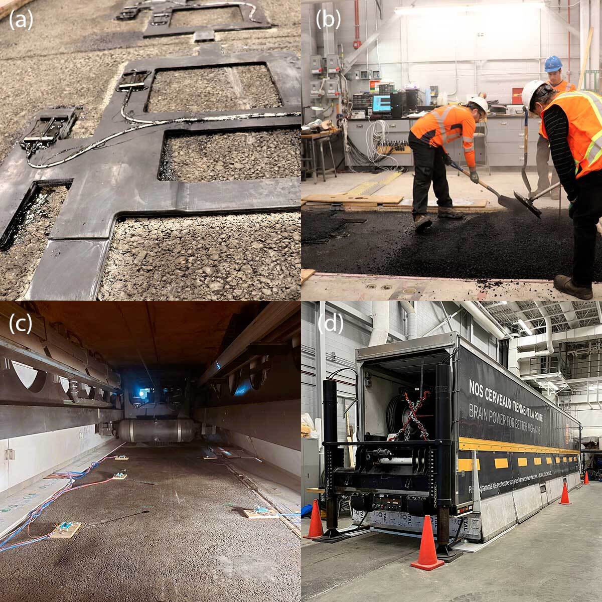 Innovative infrastructure testing and development, showcasing advanced technology in construction and monitoring techniques.