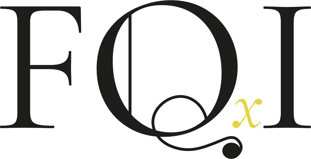 Logo representing the FIQ, symbolizing innovation and expertise in technology. Modern and dynamic design.