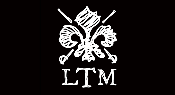 Logo représentant un motif stylisé avec l'acronyme LTM, évoquant créativité et dynamisme en lien avec la technologie.