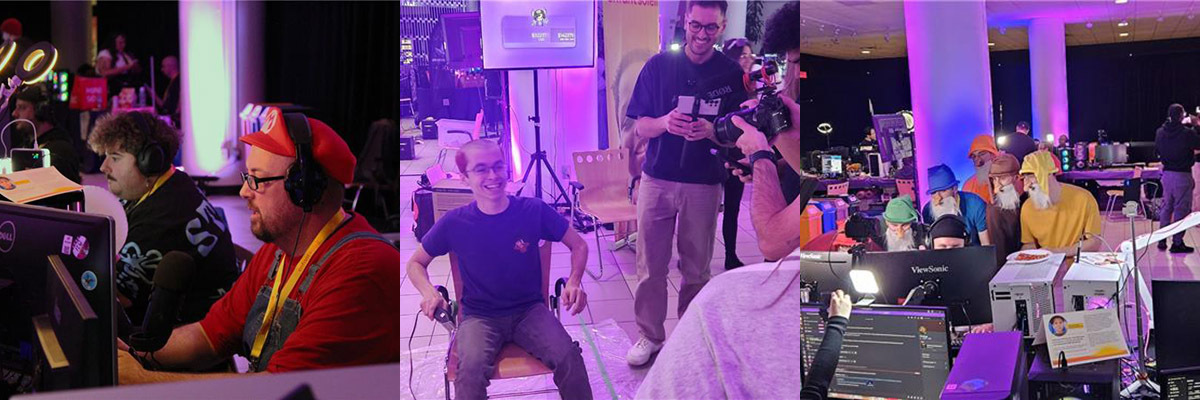 Des étudiants interagissent dans un environnement dynamique, mêlant technologie, créativité et esprit collaboratif.