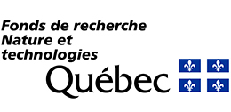 Fonds de recherche Nature et technologies Québec avec fleur de lys.