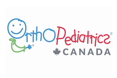 Logo coloré d'OrthoPediatrics Canada, illustrant un engagement envers la santé pédiatrique avec une touche amicale et accessible.
