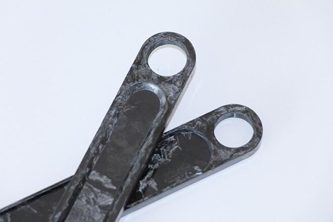 Thermoplastic parts made from production waste