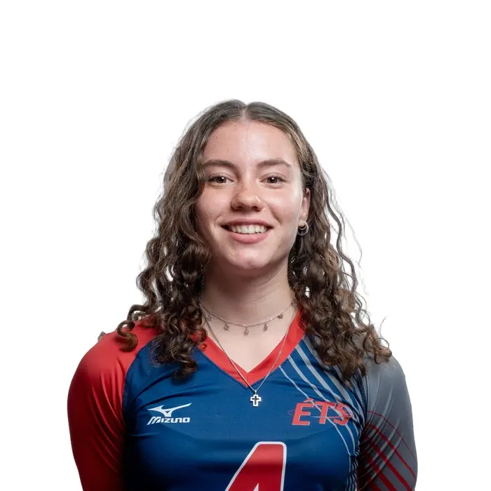 Étudiante dynamique en technologie, elle incarne l'esprit d'équipe et la passion pour le volleyball avec un sourire éclatant.