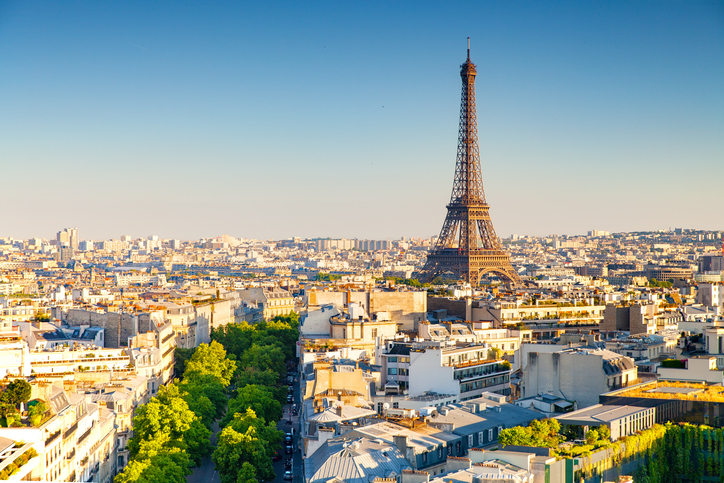 Vue panoramique de Paris mettant en avant la Tour Eiffel, un symbole emblématique de la ville et de son architecture moderne.