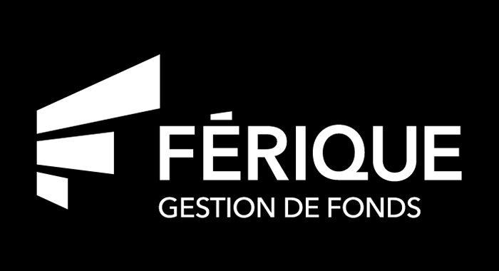 Logo FÉRIQUE de gestion de fonds en noir et blanc, design épuré et moderne.