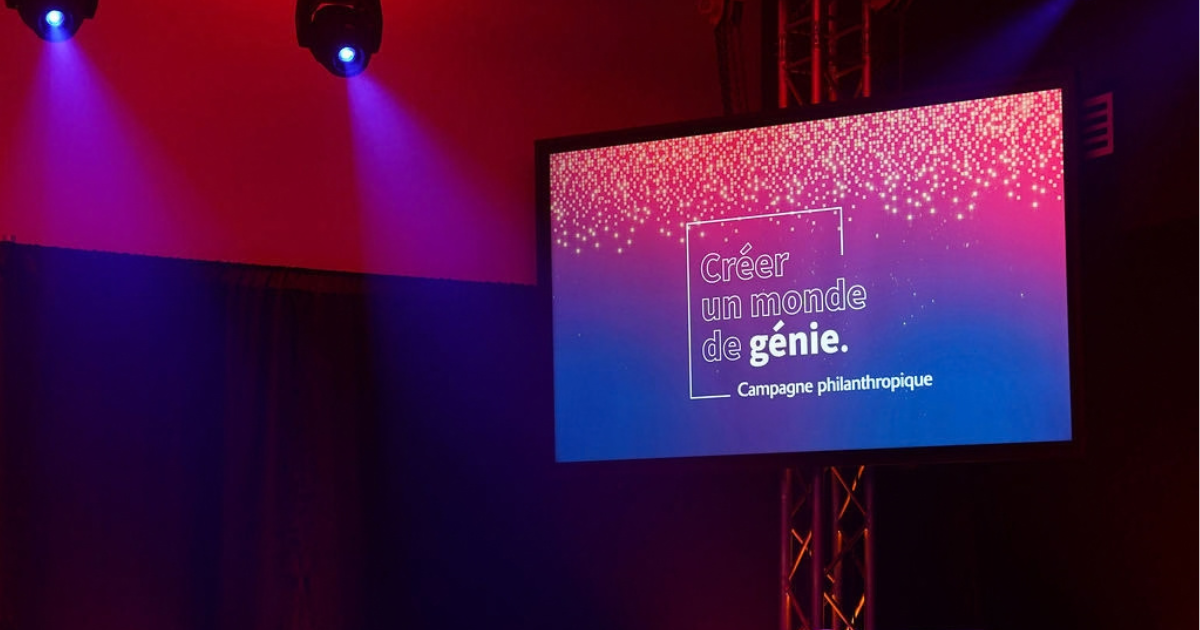 Événement dédié à la philanthropie universitaire, mettant en avant l'innovation et le génie au service de la communauté.